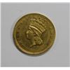 Image 2 : 1861 $1 INDIAN PRINCESS HEAD GOLD COIN