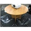 Image 1 : LIGHT CHERRY 36'' ROUND TABLE