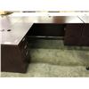 Image 2 : MAHOGANY 6' X 6' L-SHAPE EXECUTIVE DESK, LH
