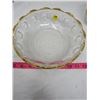 Image 2 : 10 PCE FRUIT BOWL, CREAM AND SUGAR BOWS EYE PATTERN GOLD COLORED TRIM