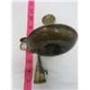 Image 2 : BRASS CANDLESTICK AND SNUFFER (1800S)