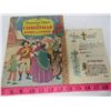 Image 1 : LOT INCLUDING, 1915 COMMUNION CARD AND 1936 CHRISTMAS BOOK