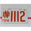 Image 1 : LICENCE PLATE (N.B.) *1916, N.O.S.*