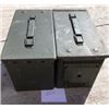 Image 1 : LOT OF 2 AMMO CANS ( US ARMY-50 CALIBER)