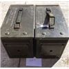 Image 1 : LOT OF 2 AMMO CANS ( US ARMY-50 CALIBER)