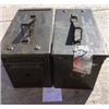 Image 1 : LOT OF 2 AMMO CANS ( US ARMY-50 CALIBER)