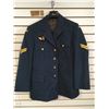 Image 1 : HEAVY WEIGHT AIR FORCE COAT (MEN'S LARGE) *CORPORAL INSIGNIA*