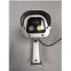 Image 2 : SILVER DUMMY CCD CAMERA WITH FLASHING LIGHT