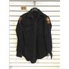 Image 1 : CANADIAN FORCES MILITARY POLICE BLACK SHIRT (MEDIUM)  *MILITARY POLICE PATCHES ON SHOULDERS*