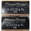 Image 1 : AMMO (BLAZER BRASS) *45 ACP* (230 GRAIN) *FMJ* (100 ROUNDS)