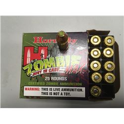 AMMO (HORNADY) *ZOMBIE MAX* (9MM) *LUGER* (115 GRAIN) *Z-MAX* (25 ROUNDS)