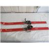 Image 1 : VINTAGE CHILD'S WOODEN SKI'S (JUNIOR THREE CHALET)