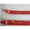 Image 3 : VINTAGE CHILD'S WOODEN SKI'S (JUNIOR THREE CHALET)