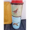 Image 2 : VINTAGE THERMOS WITH GAME BIRDS AND MALLARD DUCK TRAY