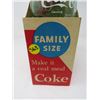 Image 3 : FAMILY SIZE PAPER CARTON WITH 2 BOTTLES (COCA COLA) *VINTAGE*