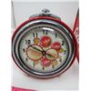 Image 2 : LOT OF COKE ITEMS ( CLOCK, SALT AND PEPPER SHAKERS, TIN HOLDER)