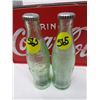 Image 6 : LOT OF COKE ITEMS ( CLOCK, SALT AND PEPPER SHAKERS, TIN HOLDER)