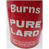 Image 8 : LOT OF 3 LARD TINS ( BURNS PURE LARD) *1-3POUND AND 2-5 POUND*