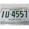 Image 3 : LOT OF 2 LICENSE PLATES ( THE KLONDIKE YUKON) *MATCHING PLATES*