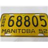 Image 3 : LOT OF 2 LICENSE PLATES ( FARM 1952, MANITOBA 1955 TAG BUT PLATE IS 1952)