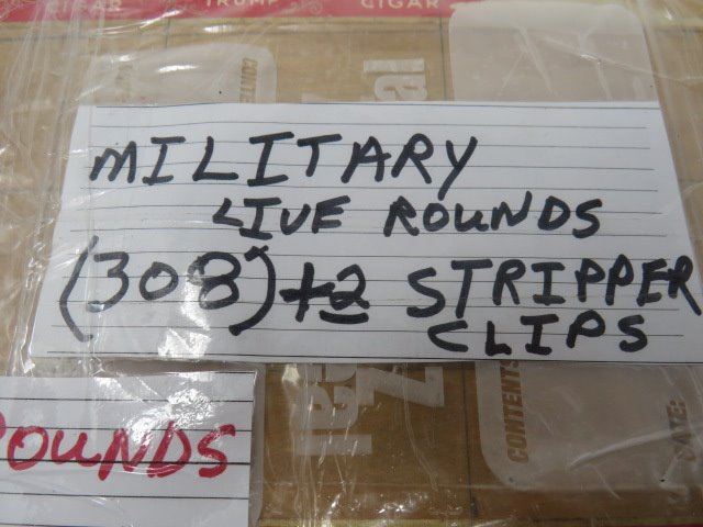MILITARY LIVE ROUNDS 308 + 2 STRIPPER CLIPS- 70 ROUNDS - Schmalz Auctions