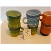 Image 2 : LOT OF 7 CUPS AND MUGS (FIREKING) *MIXED COLORS*