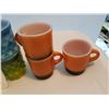 Image 3 : LOT OF 7 CUPS AND MUGS (FIREKING) *MIXED COLORS*