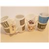 Image 2 : LOT OF 8 CUPS AND MUGS (FIREKING) *WHITE, DIFFERENT DESIGNS*