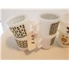 Image 3 : LOT OF 8 CUPS AND MUGS (FIREKING) *WHITE, DIFFERENT DESIGNS*