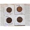 Image 1 : LOT OF 4 LARGE ONE CENT COINS (1859 X 2, 76H, 95)