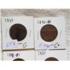 Image 2 : LOT OF 4 LARGE ONE CENT COINS (1859, 76H, 82H, 95)