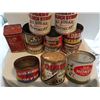 Image 1 : LOT OF 12 ASSORTED TINS (COFFEE, SYRUP, JAM, HONEY)