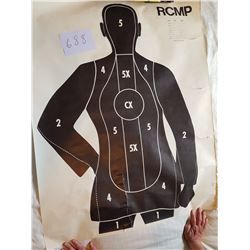 LIVE SIZE RCMP SHOOTING TARGET PRINT (VINTAGE)