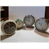 Image 1 : 4 OLDER ALARM WIND-UP CLOCKS