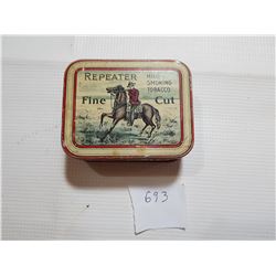 REPEATER TOBACCO TIN CAN, SMALL