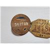 Image 2 : 1941 B.C. CHAUFFEUR AND 1927 NEW YORK CHAUFFEUR TAGS