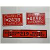 Image 2 : YORKTON AND BRANDON BICYCLE PLATES & SASKATOON MOTOR DELIVERY