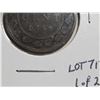 Image 3 : 2 VARIETY 1859 PENNY COINS, LOW AND STRAIGHT 9