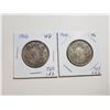 Image 1 : 1946 NARROW AND WIDE DATE 50 CENT SILVER COINS