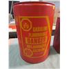 Image 2 : LOT OF VINTAGE GAS PAILS AND ONE CO-OP PAIL