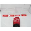 Image 1 : LOT OF 5 COCA-COLA ITEMS (4 X TABLE TOP ADVERTISING HOLDERS) *1 DRINK COOLER*