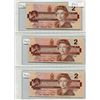 Image 1 : SHEET OF PAPER TWO DOLLAR BILLS (1986) X 3