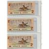 Image 2 : SHEET OF PAPER TWO DOLLAR BILLS (1986) X 3