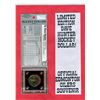 Image 2 : OFFICIAL ISSUE EDMONTON OILERS- DAVE HUNTER HOCKEY DOLLARS. 2 COINS IN ORIGINAL PACKAGING.