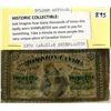 Image 1 : 1870 CANADIAN SHINPLASTER HISTORIC COLLECTIBLE SELDOM OFFERED