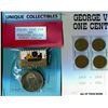 Image 1 : CANADA POST PINS, OILERS HOCKEY AND 4 GEORGE V ONE CENT COINS