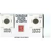 Image 1 : CANADIAN SILVER 10 CENTS- 1919 & 1933