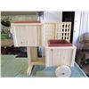 Image 1 : WHEELED DOUBLE PLANTER HANDMADE BY GORD BRAATEN