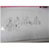 Image 4 : LOT OF 4 ORIGINAL PENCIL SKETCHES (JANET LECLAIR)