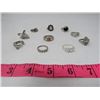 Image 1 : LOT OF TEN RINGS (SOME STERLING SILVER)